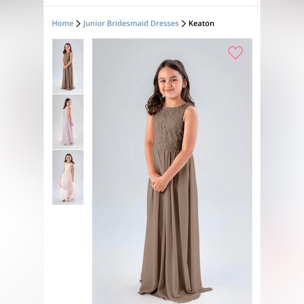 Kennedy Blue Keaton Mocha Junior Bridesmaid Dress